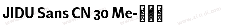 JIDU Sans CN 30 Me字体转换